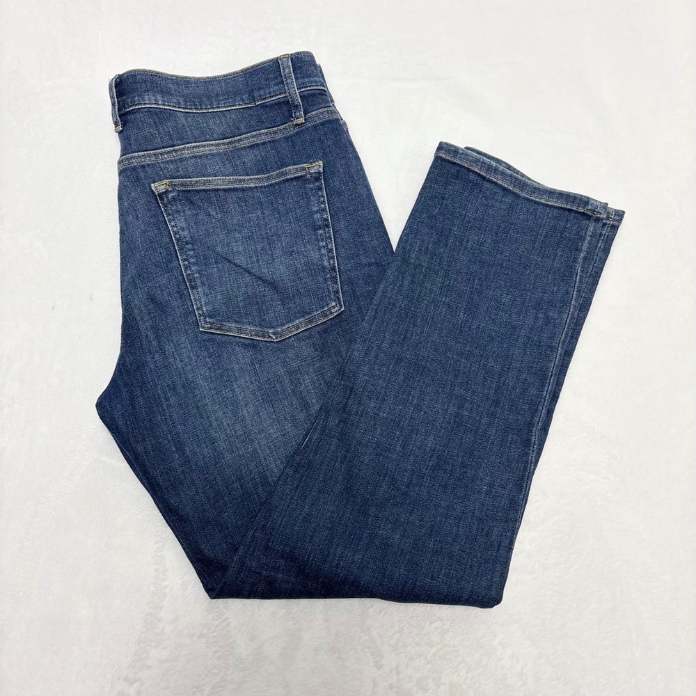 DSTLD Mens Slim Fit Blue Denim Jeans Size 36x30 Dark Wash Stretch Norm Core